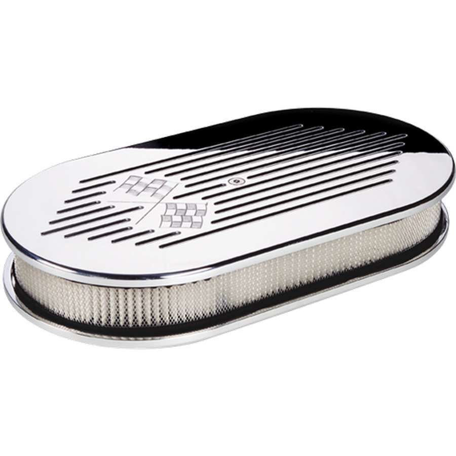 Large Oval Flag Air Clea Air Cleaner Assemblies and Air Intake Kits Billet Specialties