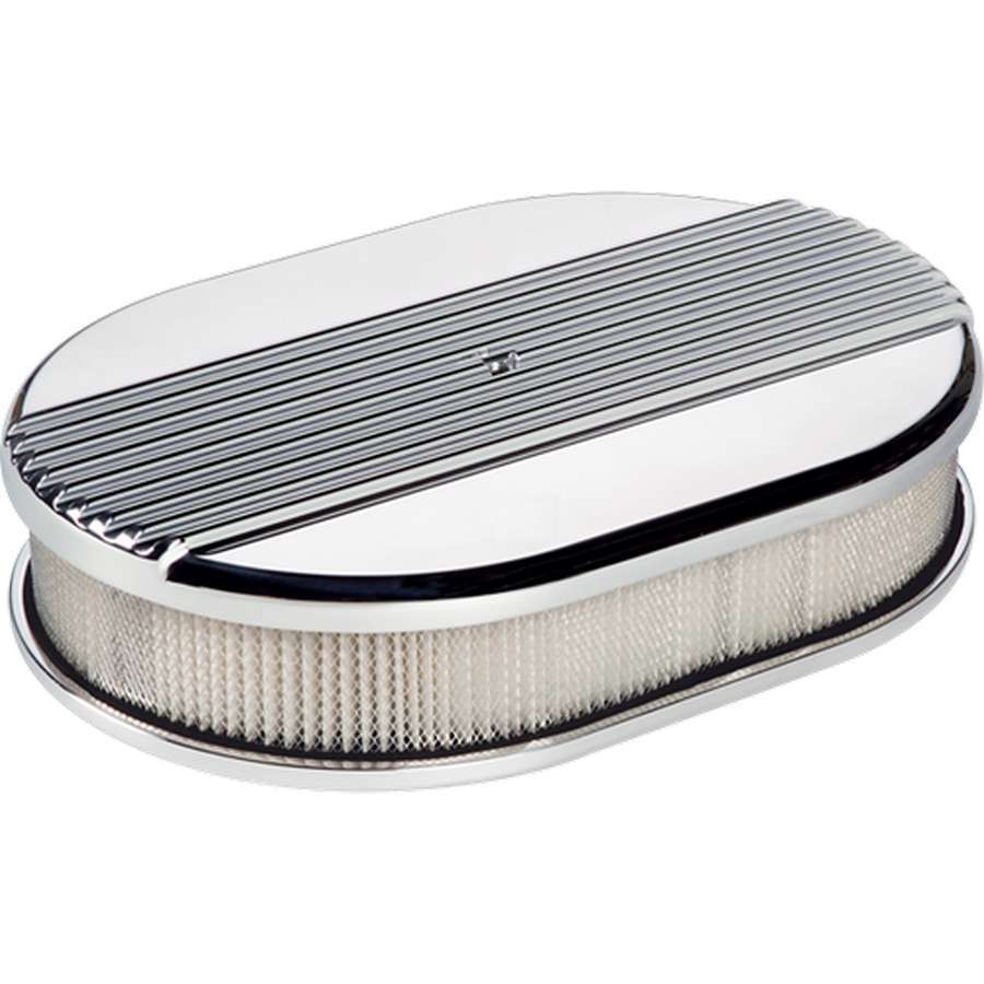 Small Ribbed Oval Air Cleaner Air Cleaner Assemblies and Air Intake Kits Billet Specialties