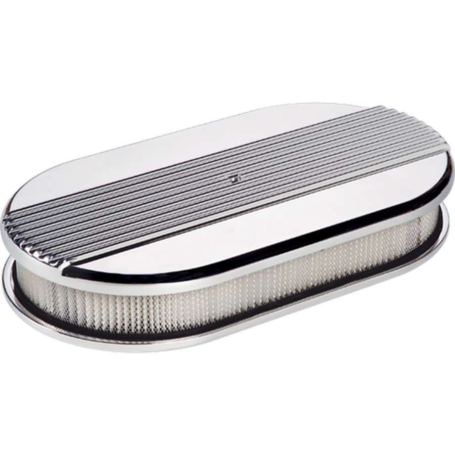 Large Ribbed Oval Air Cleaner Air Cleaner Assemblies and Air Intake Kits Billet Specialties