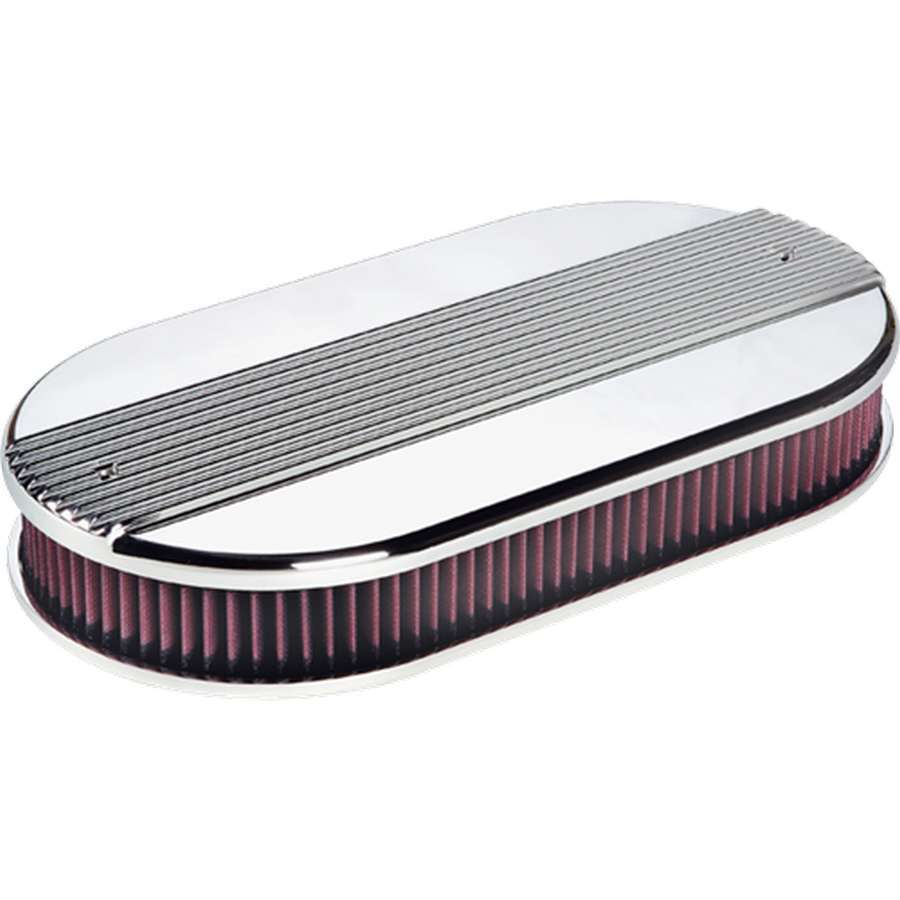 Dual Quad Ribbed Oval Air Cleaner Air Cleaner Assemblies and Air Intake Kits Billet Specialties