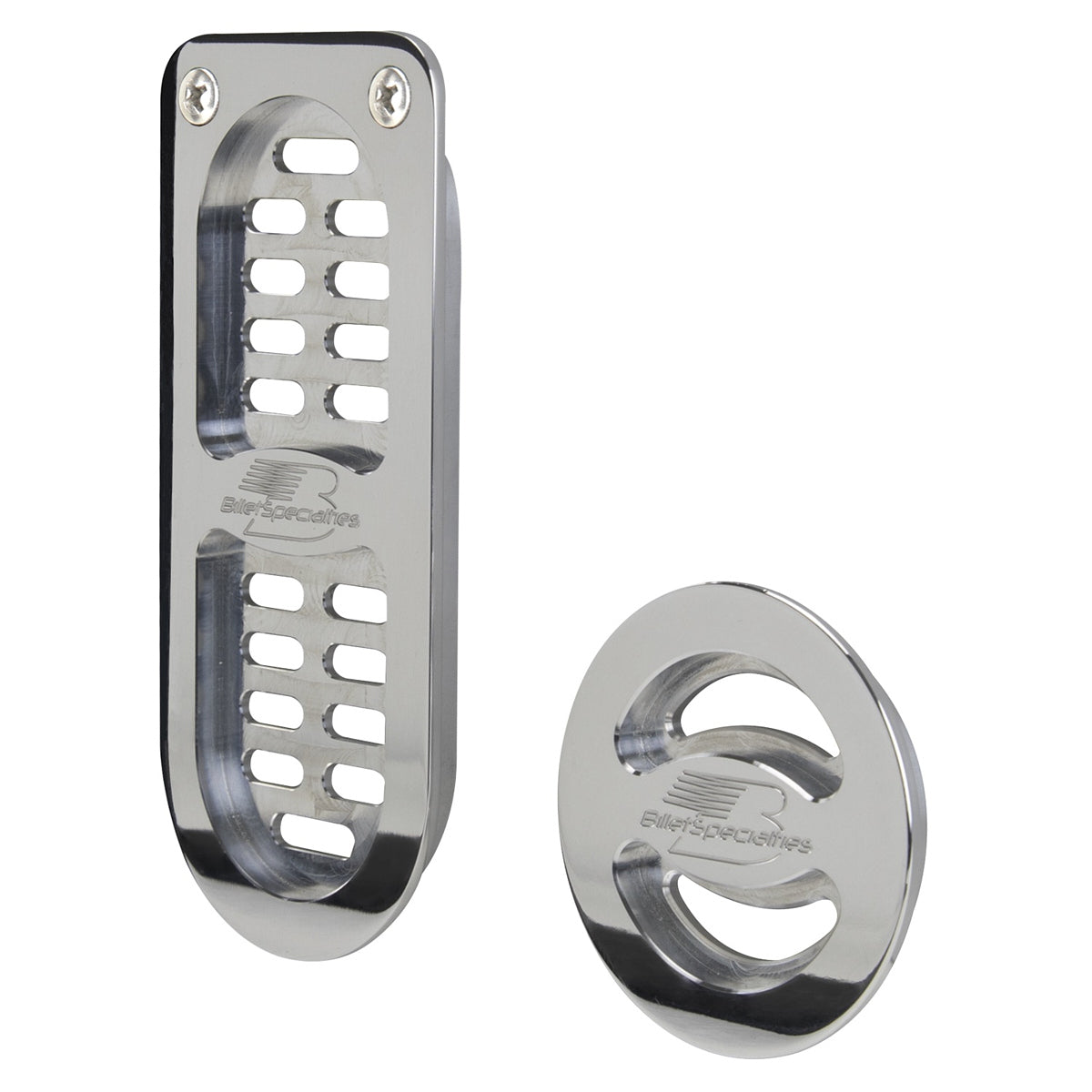 Door Jamb Vent 72-76 GM B-Body Polished Pair Interior Trim Billet Specialties