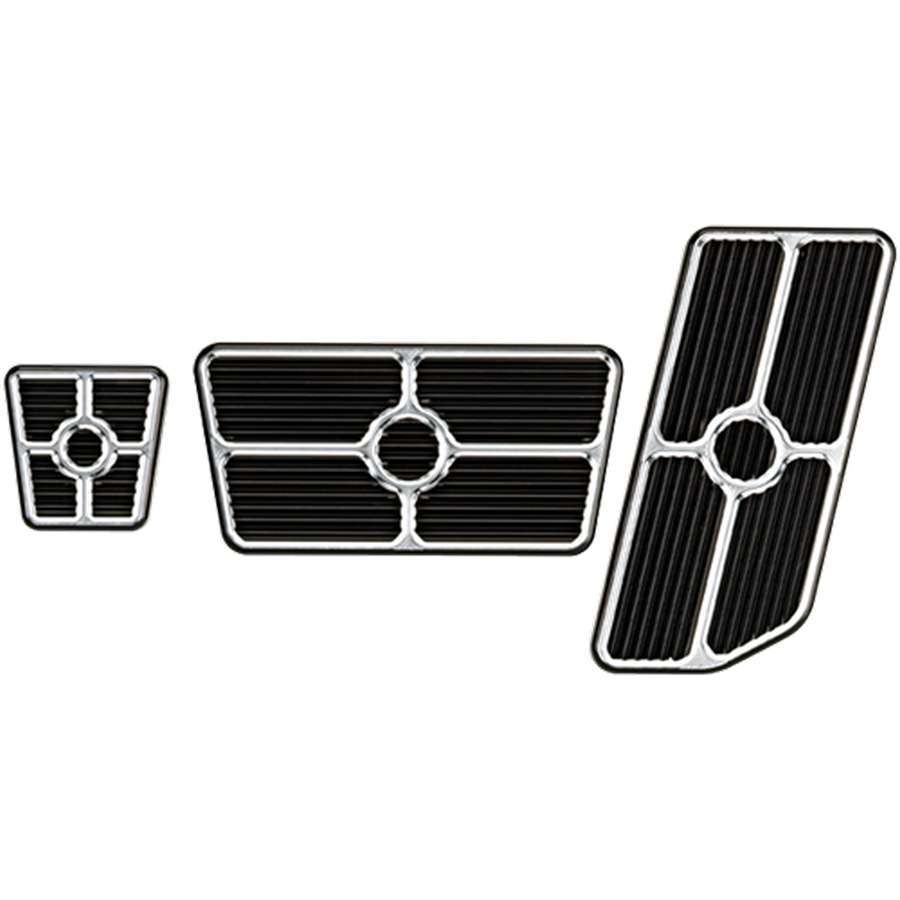 Universal Pedal Kits Grooved Black Pedal Pads and Components Billet Specialties