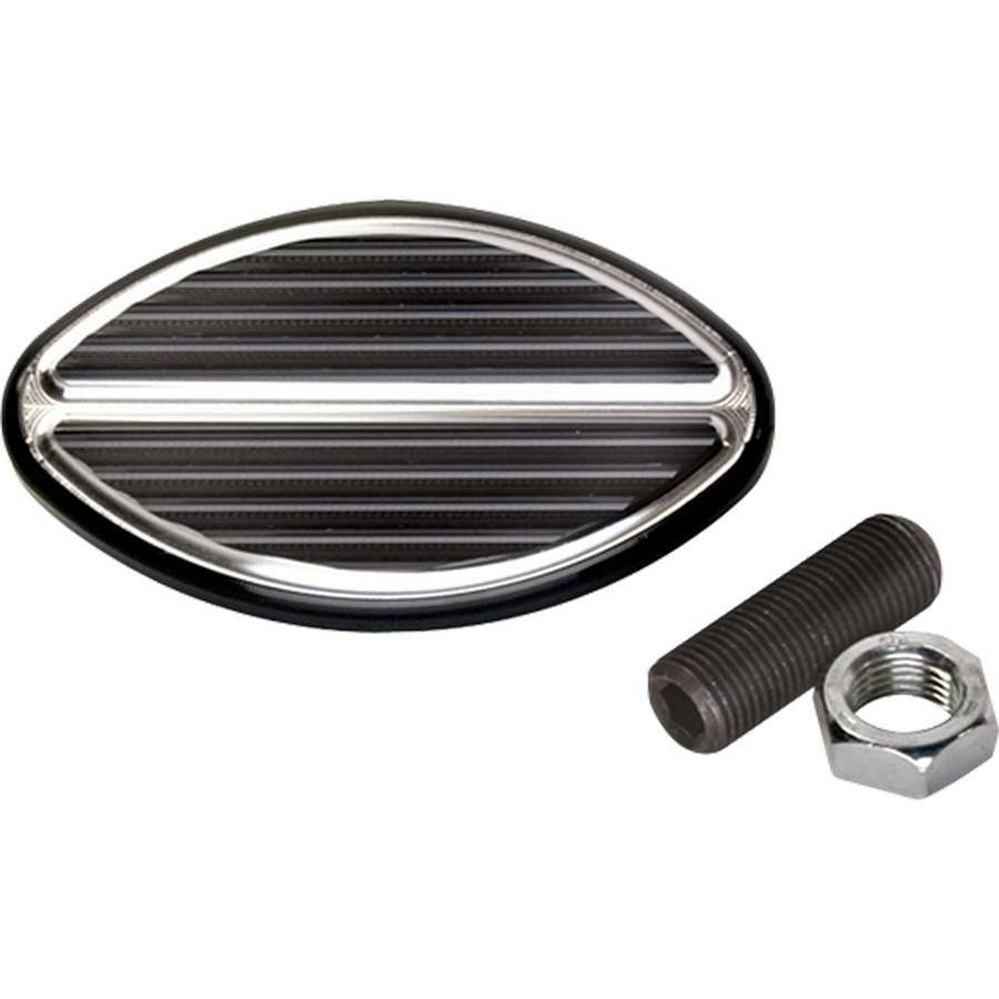 Black Oval Brake Pedal Pedal Pads and Components Billet Specialties