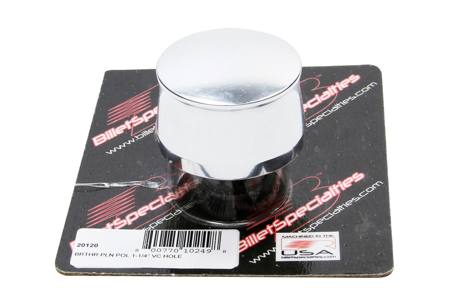 Polished Breather Plain Valve Cover Breathers and Components Billet Specialties