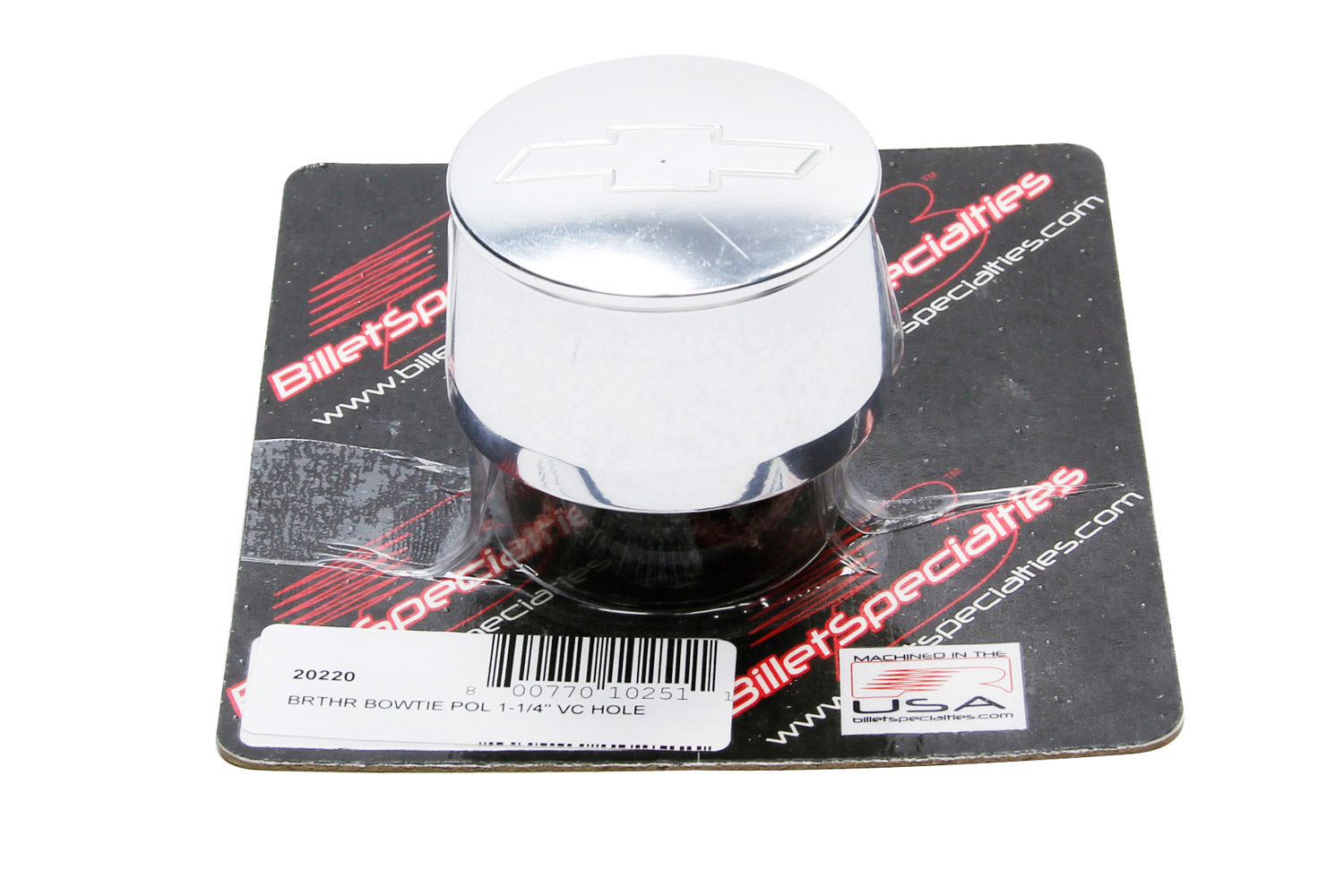 Bowtie Breather Fits 1-1/4in VC Hole Valve Cover Breathers and Components Billet Specialties