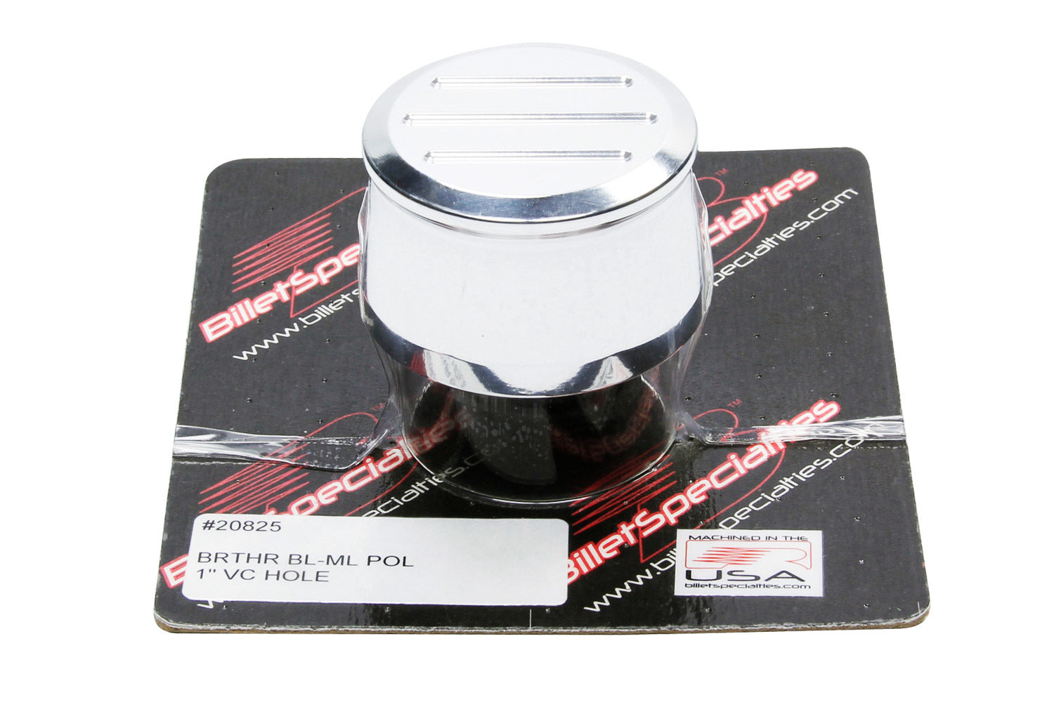 Round Ball Milled Breather Valve Cover Breathers and Components Billet Specialties