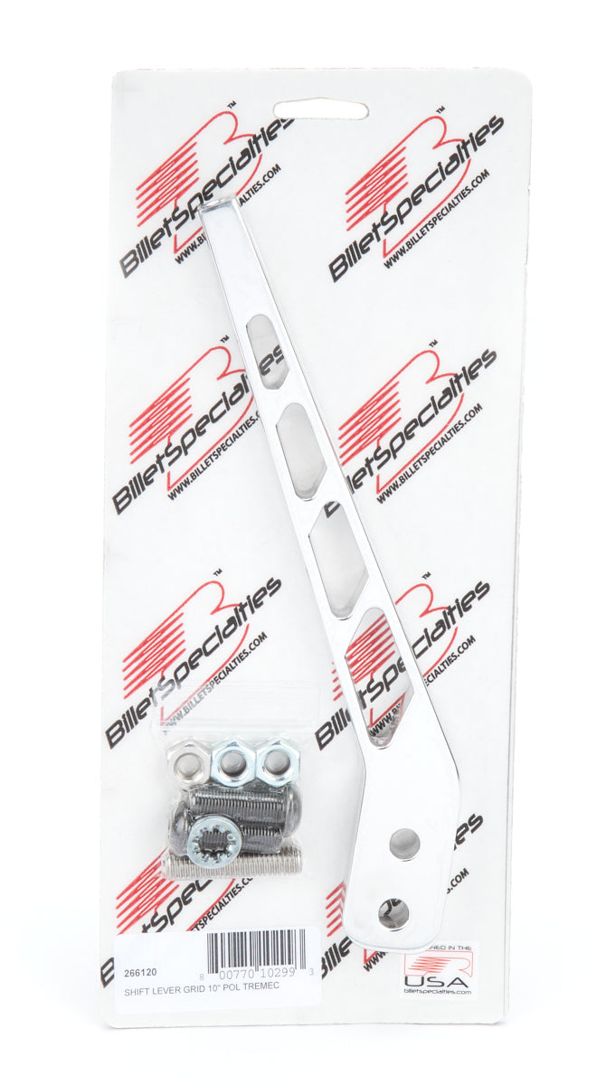 Shift Lever Grid 10in Polished Shifter Sticks Billet Specialties