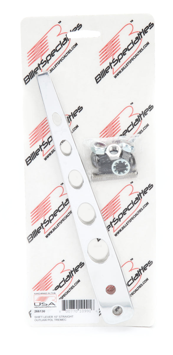 Shift Lever 10in Straigh t Outlaw Polished Tremec Shifter Sticks Billet Specialties