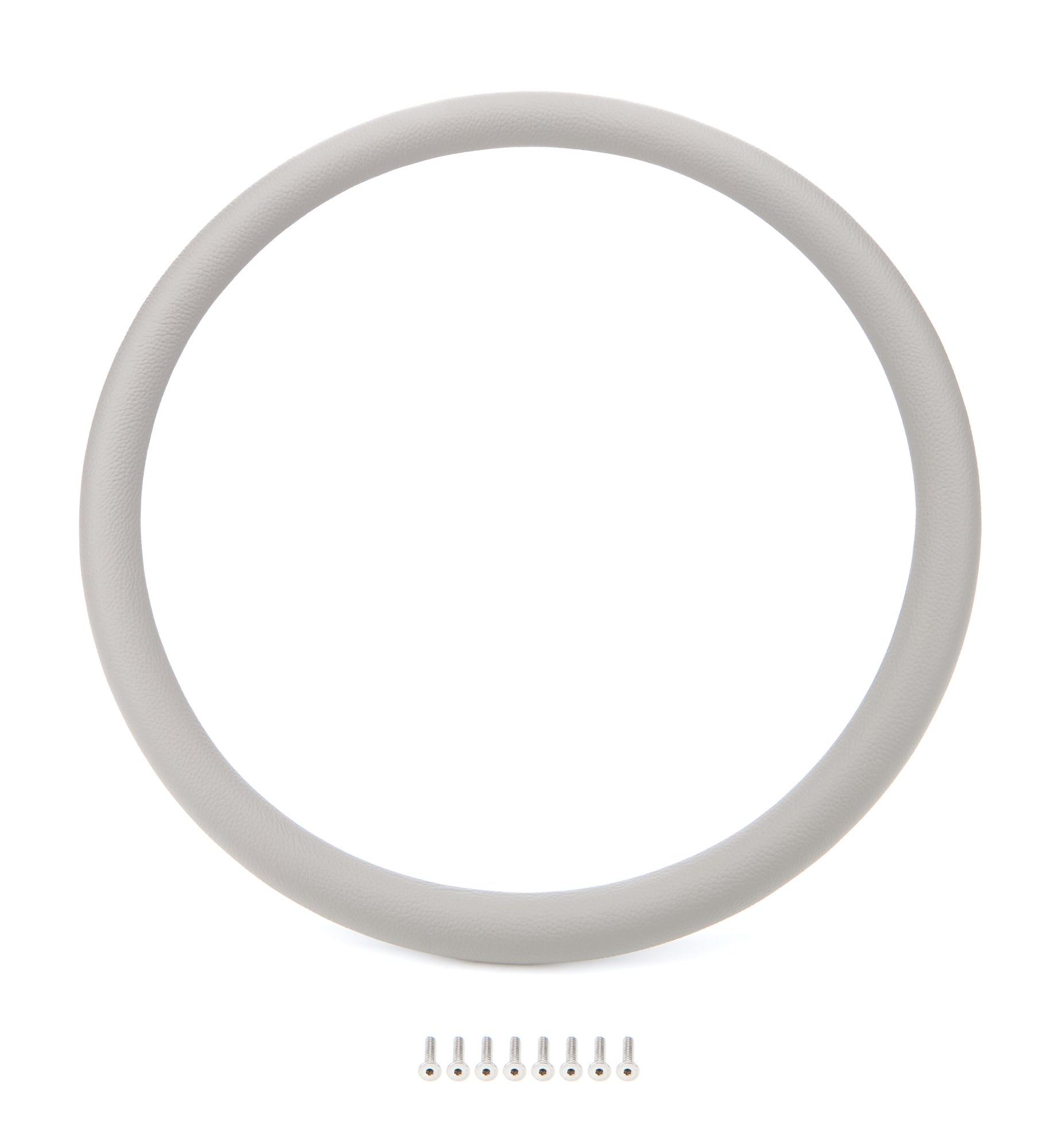 Half Wrap Lt. Gray Lthr. Steering Wheel Covers Billet Specialties
