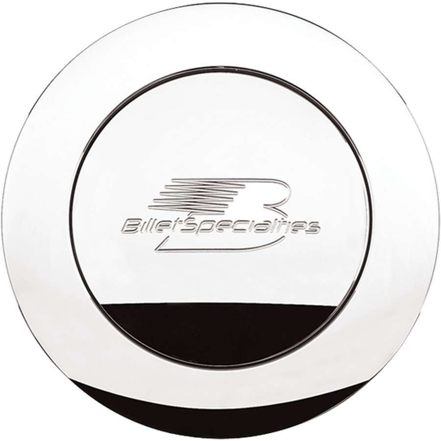 Polished Horn Button Lg. Billet Logo Horn Buttons Billet Specialties