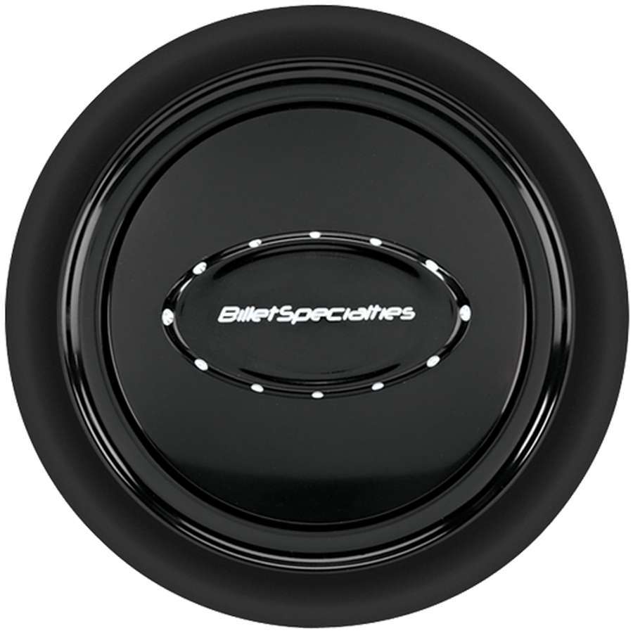 Horn Button Smooth Black Anodized Horn Buttons Billet Specialties