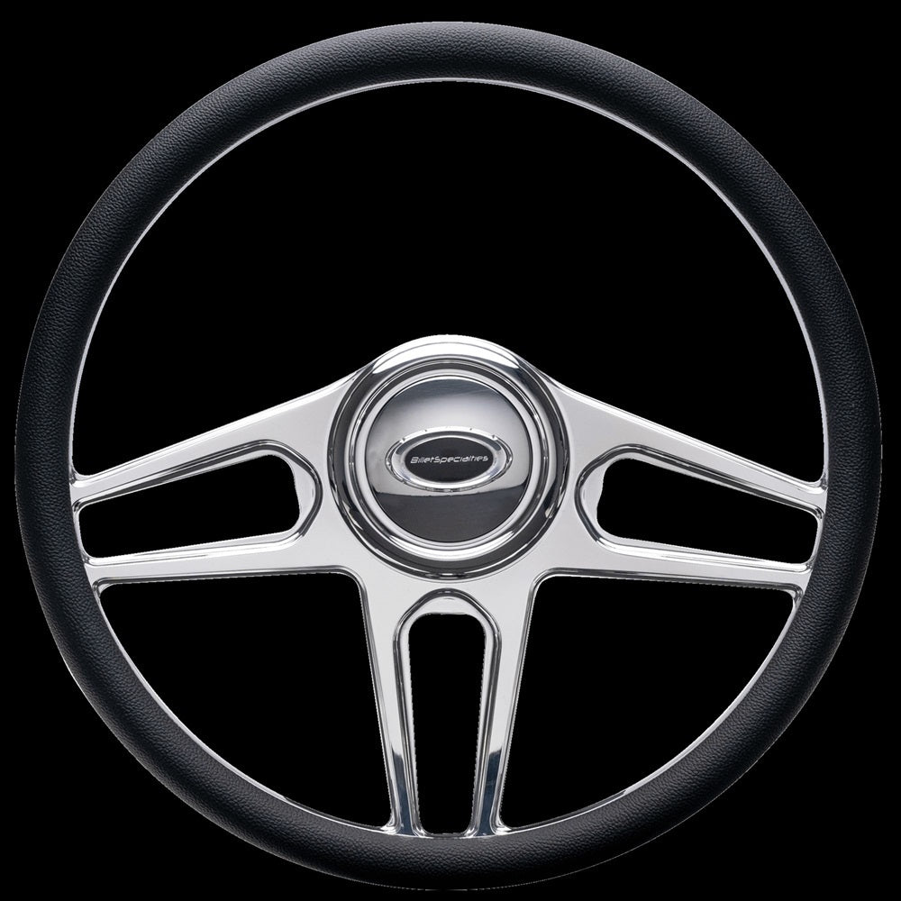Steering Wheel 1/2 Wrap 15.5in Tec 5 Polished Steering Wheels and Components Billet Specialties