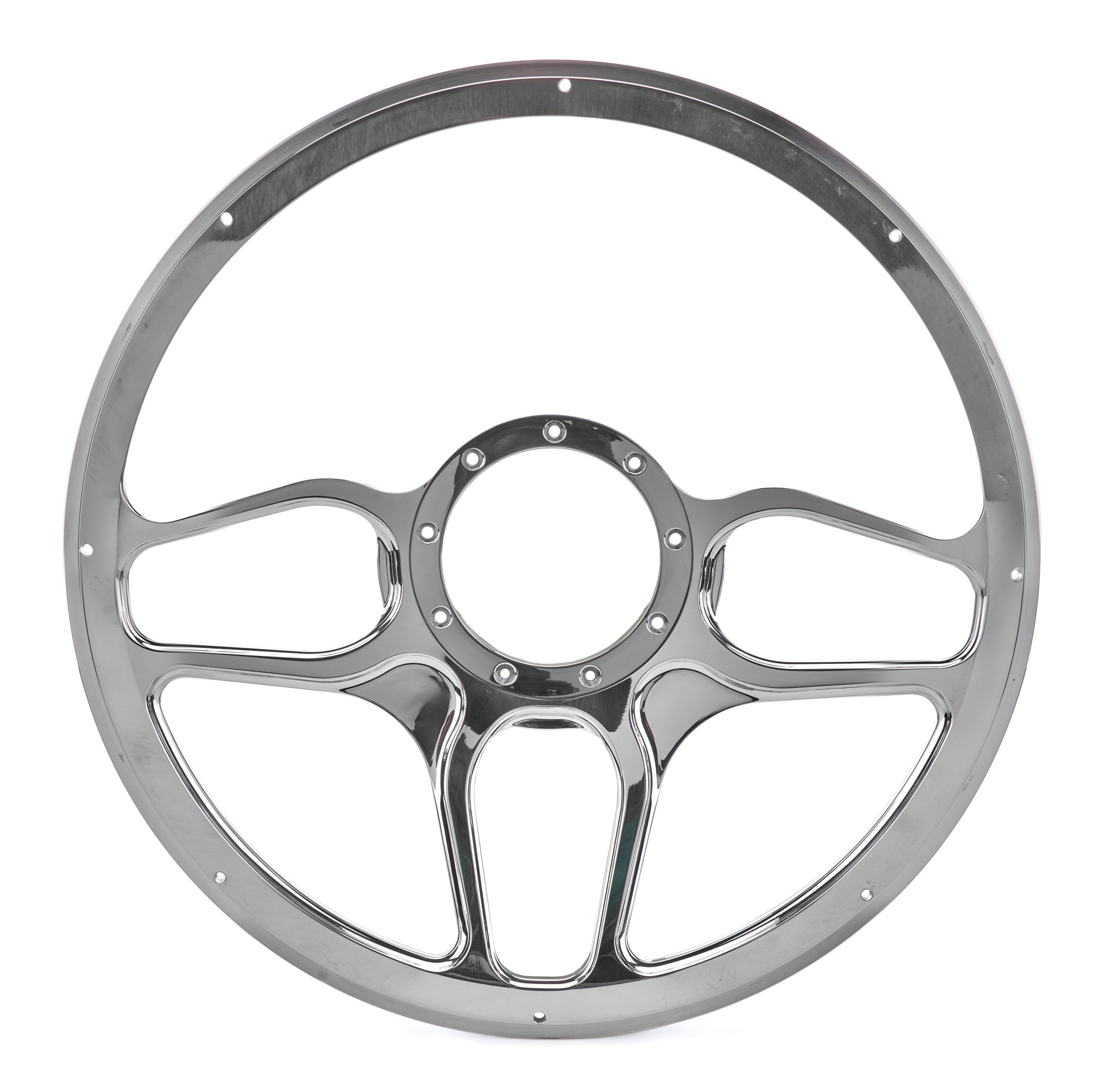 Steering Wheel 1/2 Wrap 15.5in Win Lite Polished Steering Wheels and Components Billet Specialties