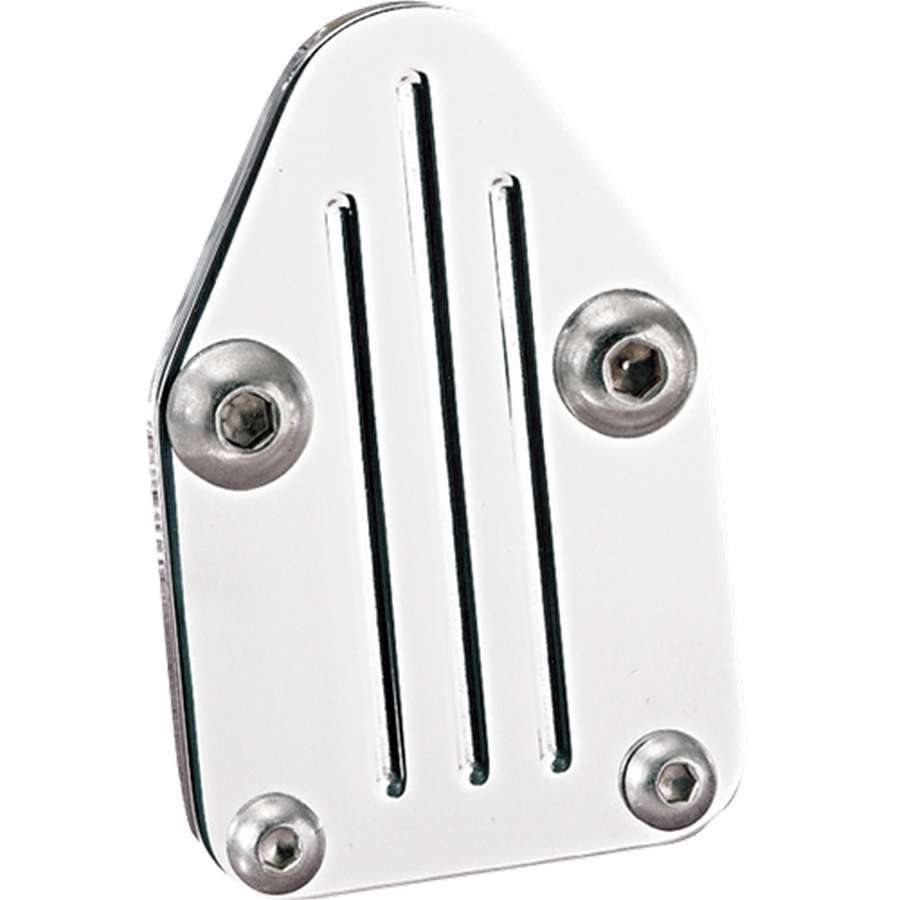 SBC Fuel Pump Block Off Polished Fuel Pump Block-Off Plates Billet Specialties