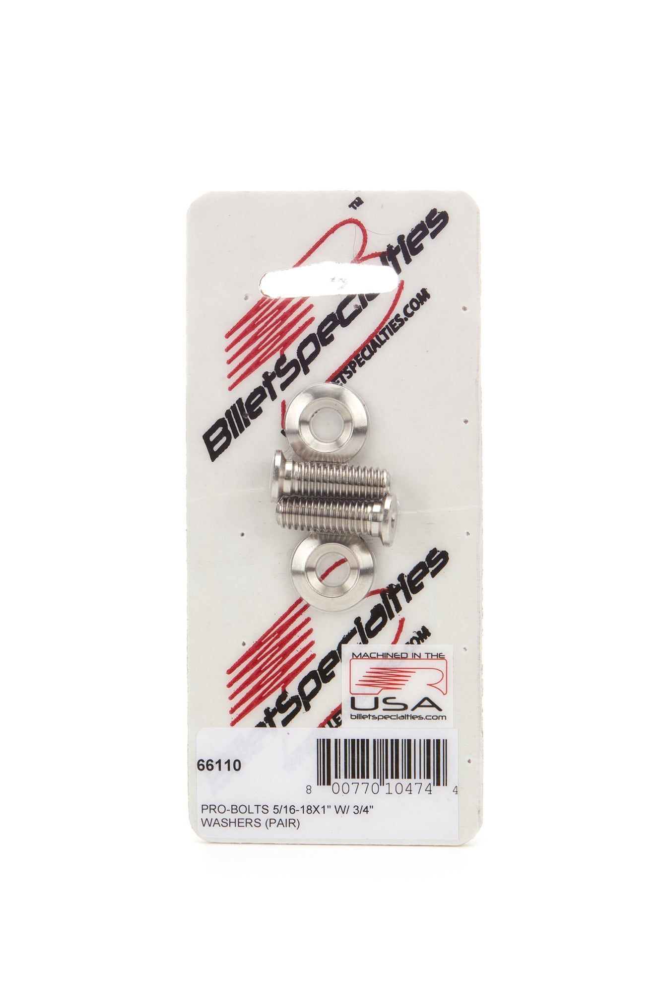 5/16-18 x 1in SS Bolts Pair Body Fastener Kits Billet Specialties