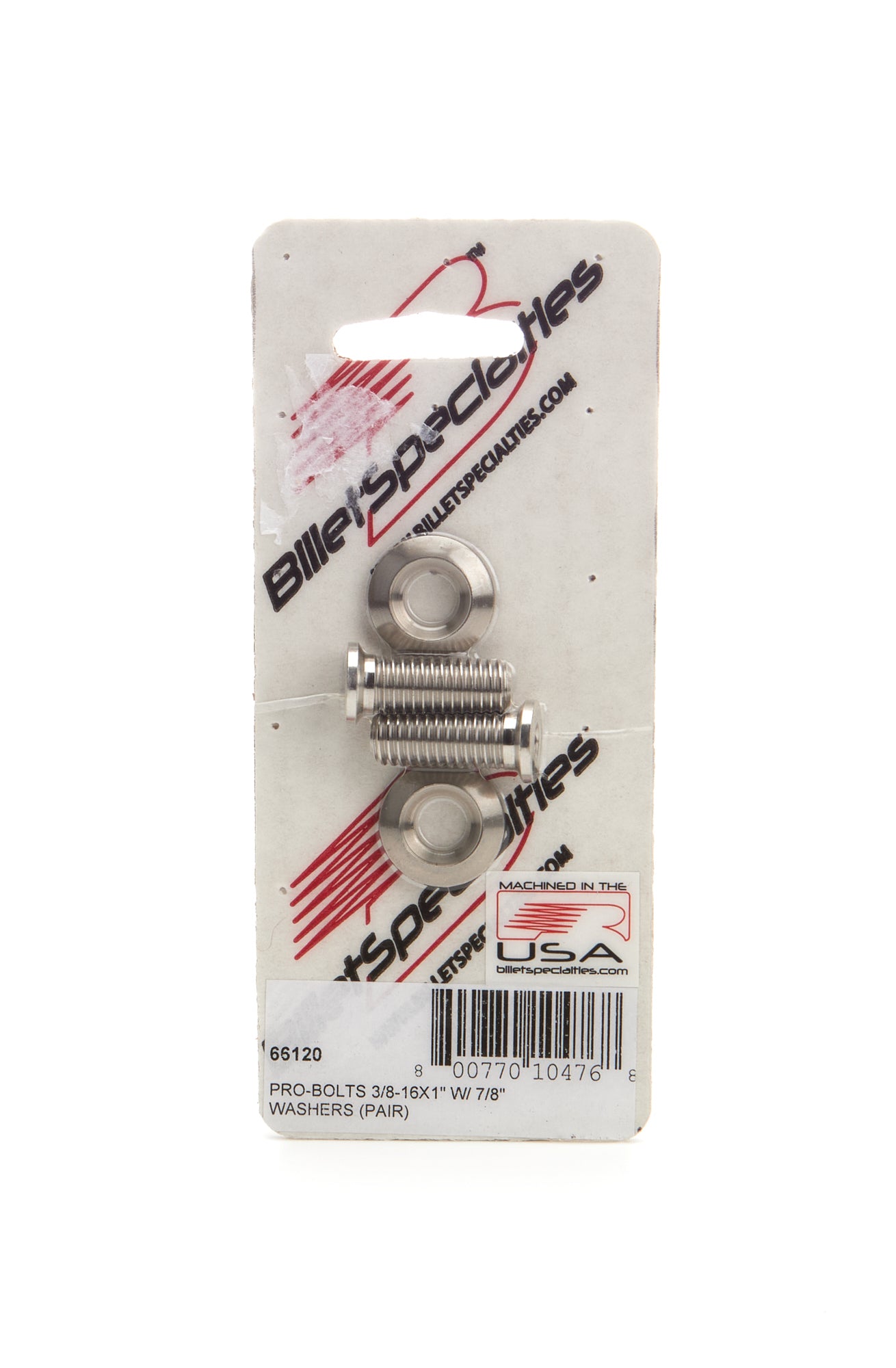 3/8-16 x 1in SS Bolts Pair Body Fastener Kits Billet Specialties