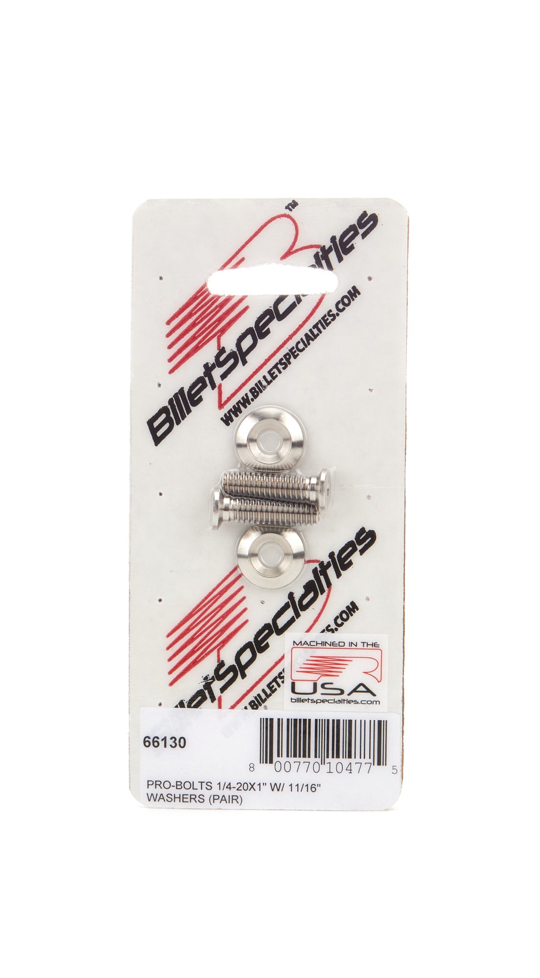 1/4-20 x 1in SS Bolts Pair Body Fastener Kits Billet Specialties