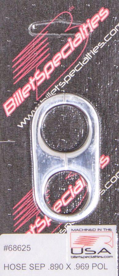 Hose Seperator .890x.969 Polished Hose Support Brackets Billet Specialties