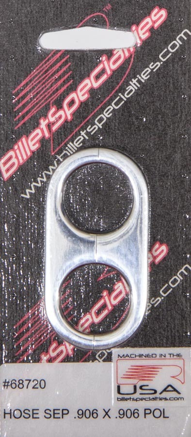 Hose Separator .906x.906 -Polished Hose Support Brackets Billet Specialties