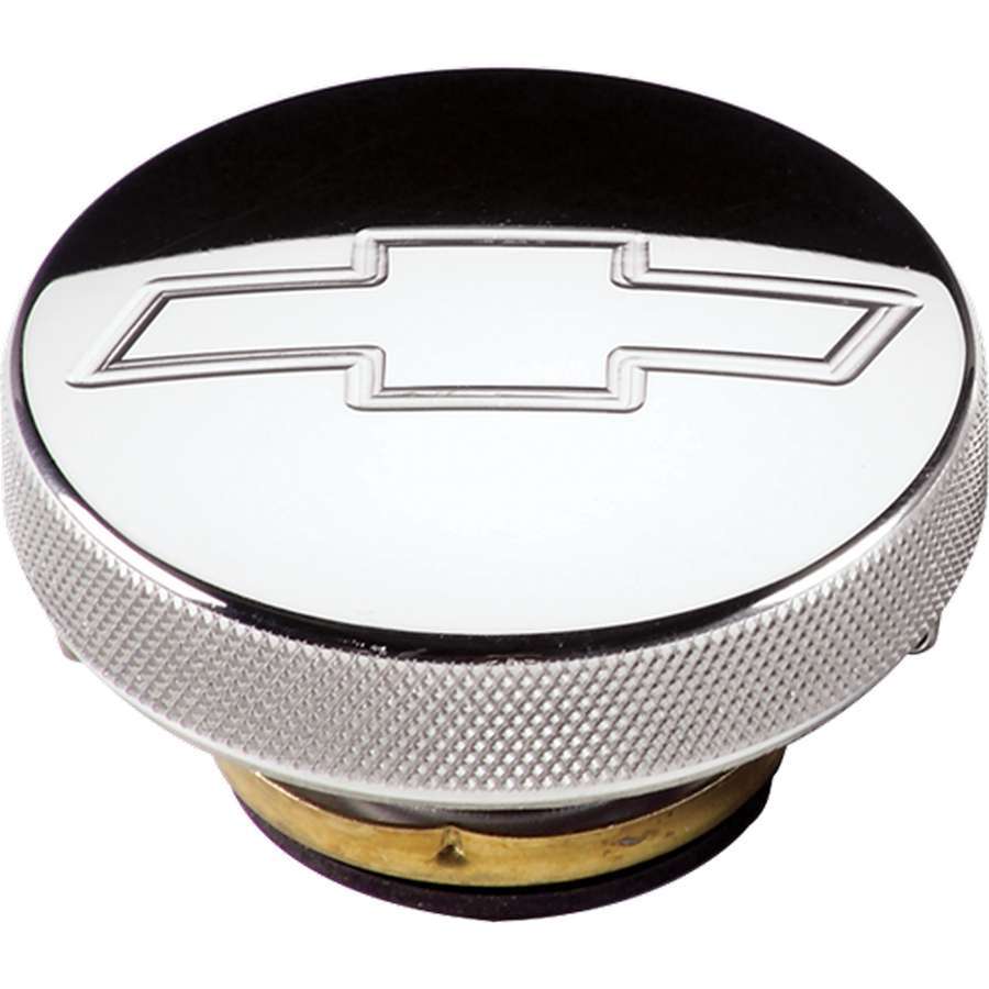 Polished Radiator Cap Chevy Logo 16lb. Radiator Caps Billet Specialties