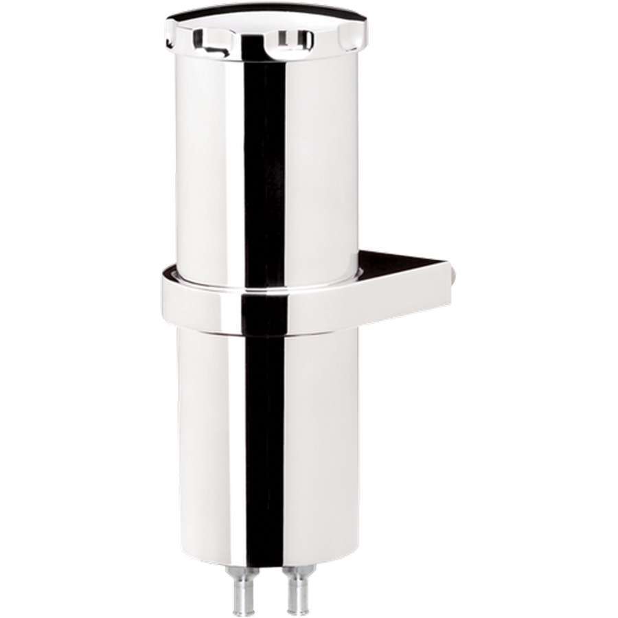 Over Flow Tank 8.75in Smooth w/Bracket Overflow Tanks/Catch Cans and Components Billet Specialties