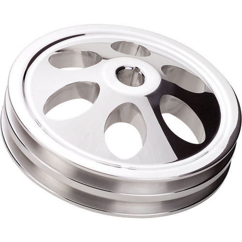 Power Steering Pulley 2 Groove Keyway 66-76 GM Power Steering Pulleys Billet Specialties