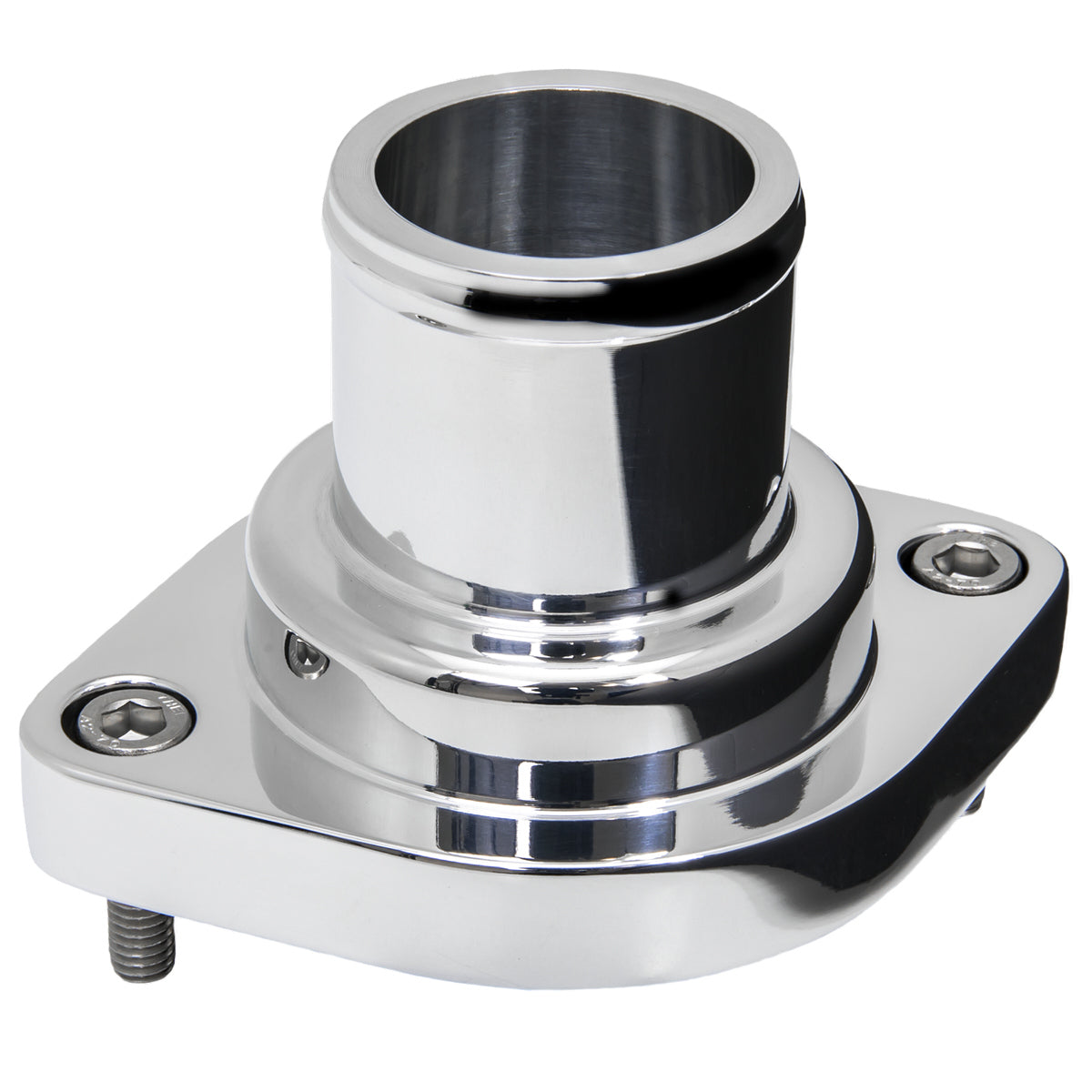 Thermostat Housing Strai ght LS 10-Up Polished Water Necks - Thermostat Housings Billet Specialties