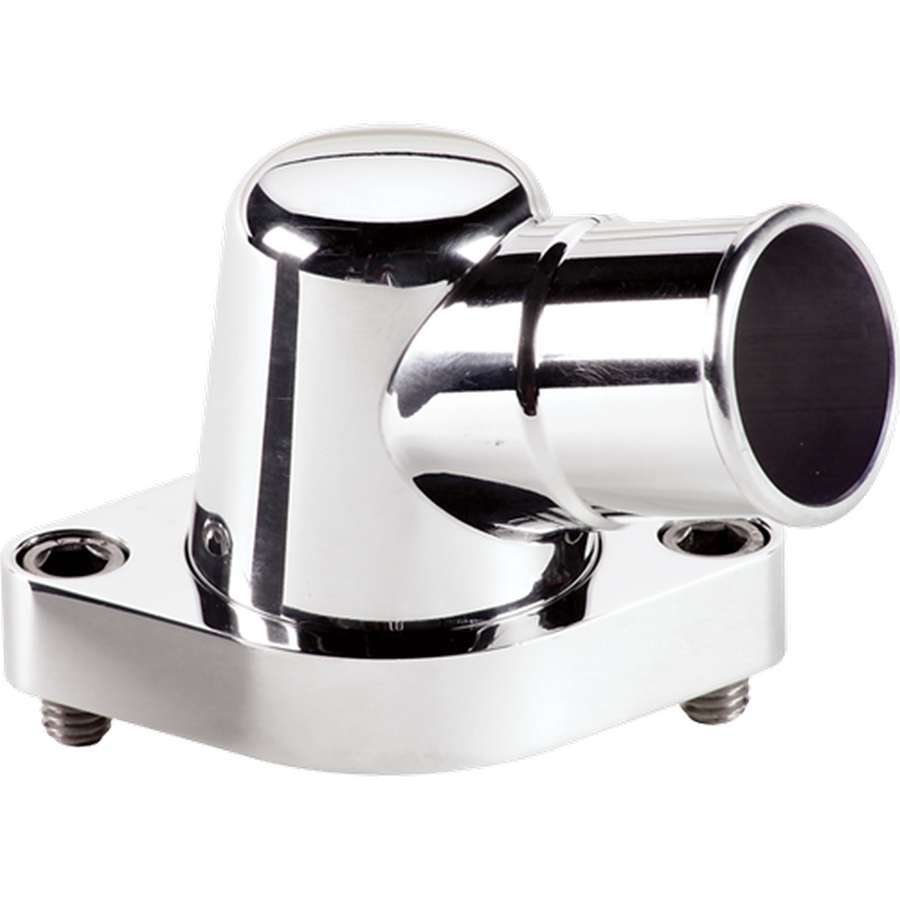 Polished Thermostat Hsng 75 Deg. Swivel Water Necks - Thermostat Housings Billet Specialties