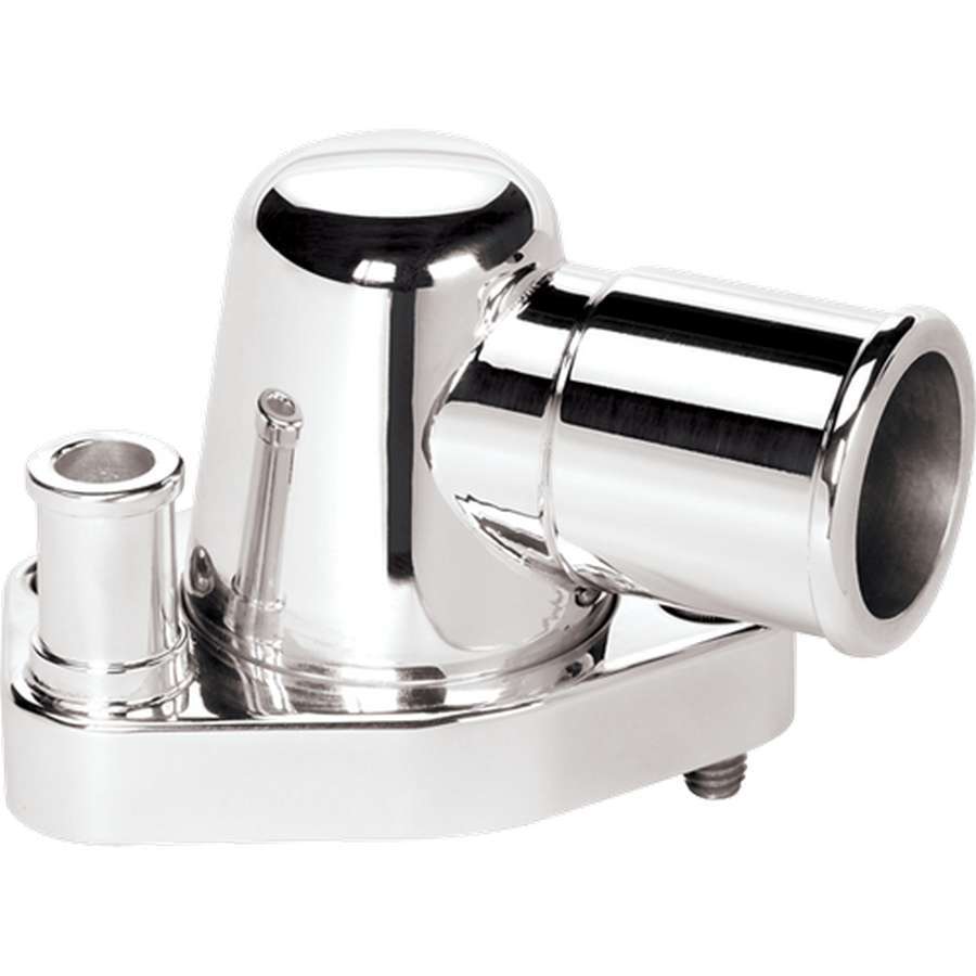 SBF Thermostat Housing Swivel 0 Degree Water Necks - Thermostat Housings Billet Specialties