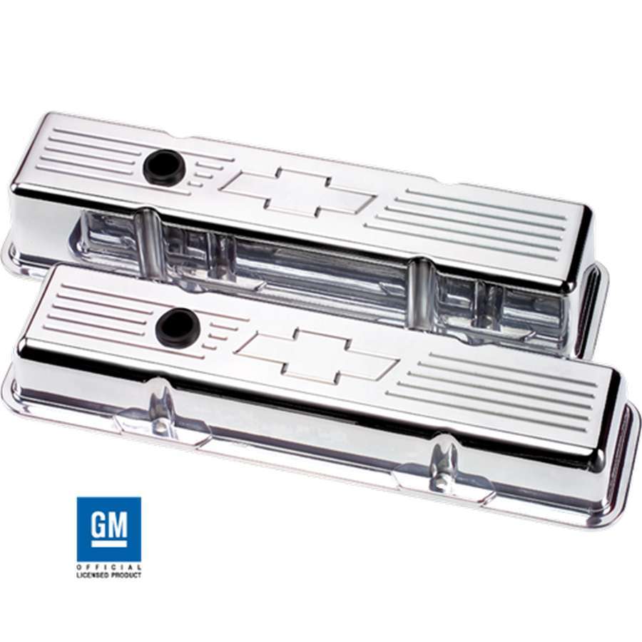 SBC Bowtie Short Valve Covers Valve Covers Billet Specialties