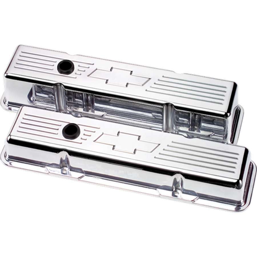 SBC Bowtie Tall Valve Covers Valve Covers Billet Specialties