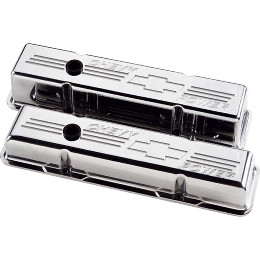 Polished SBC Tall V/C Chevy Power Valve Covers Billet Specialties