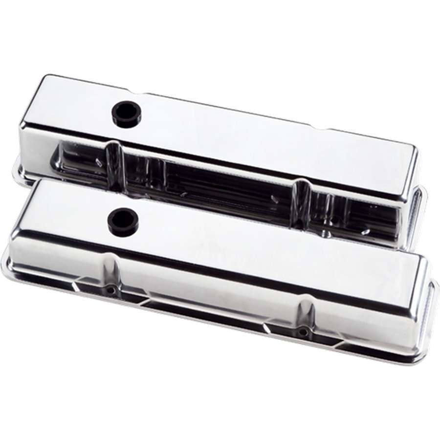 Valve Covers SBC Plain Polished Tall Valve Covers Billet Specialties