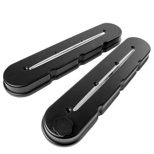 LS Streamline Valve Covers Satin Black Valve Covers Billet Specialties