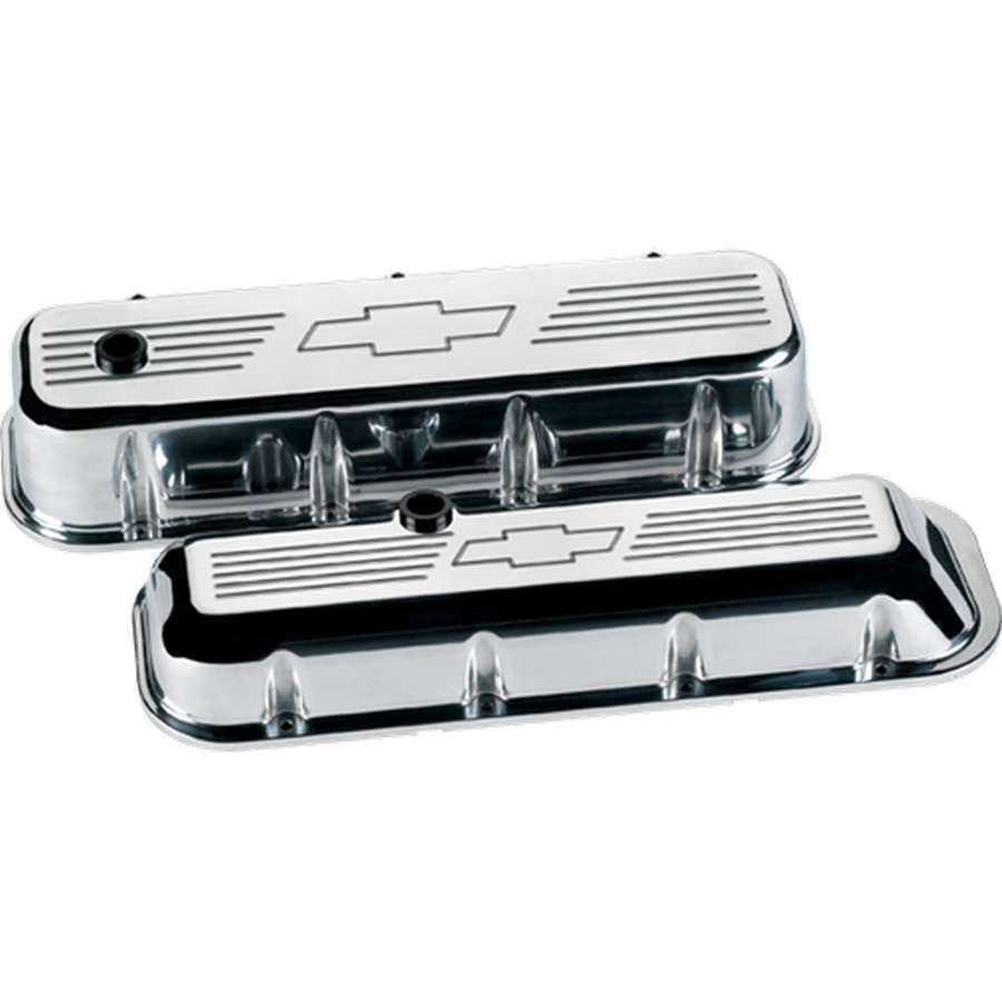 BBC Valve Covers Bowtie Logo Short Valve Covers Billet Specialties