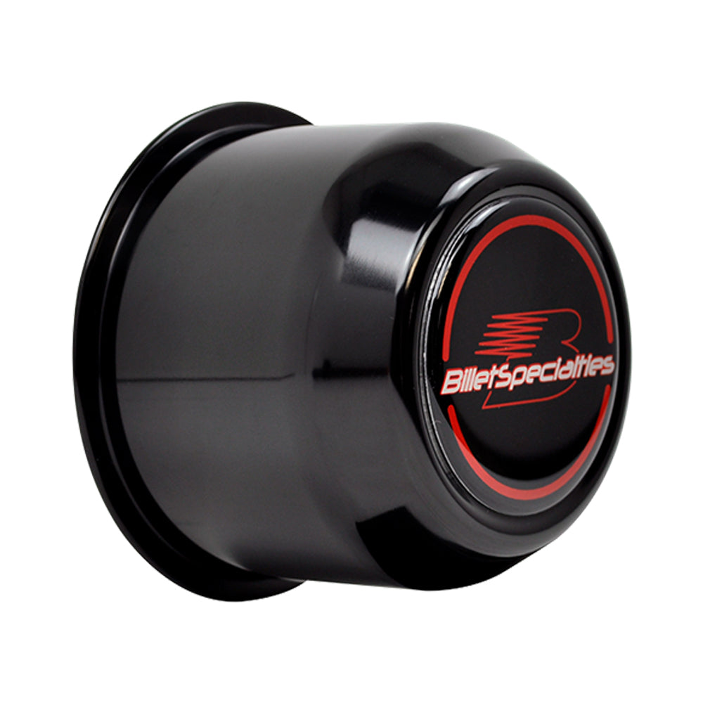 Center Cap Push Tru 3.2 90 CB Black 2-1/2in TALL Wheel Center Caps and Hub Caps Billet Specialties