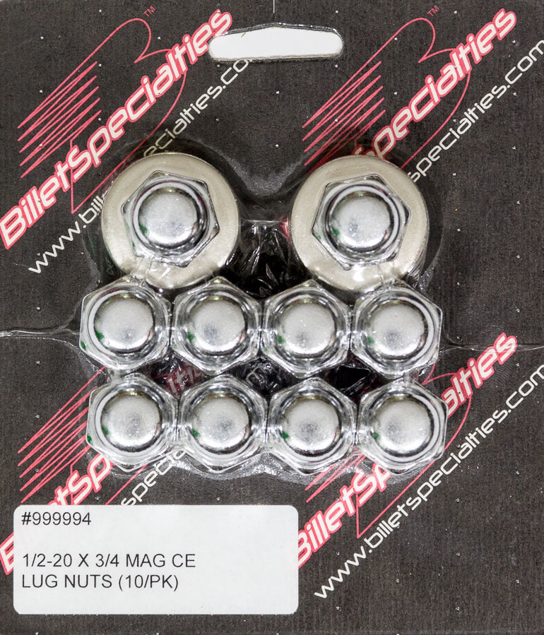 1/2-20 X 3/4 Mag Lug Nuts (10/PK) Wheel Lug Nuts Billet Specialties