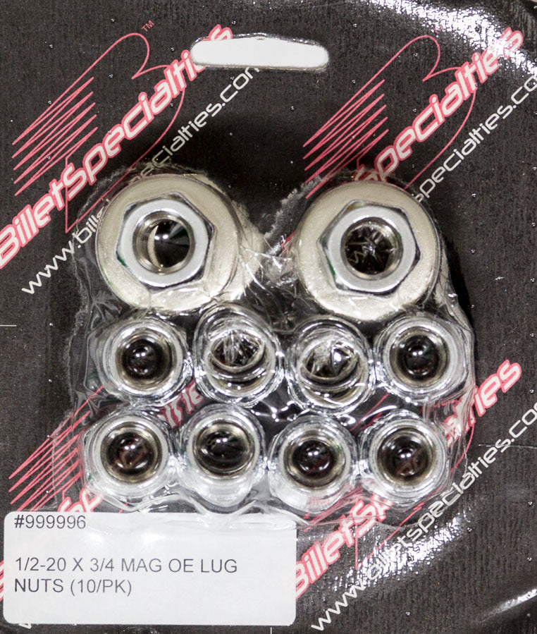 1/2-20 X 3/4 Mag Lug Nuts (10/PK) Wheel Lug Nuts Billet Specialties