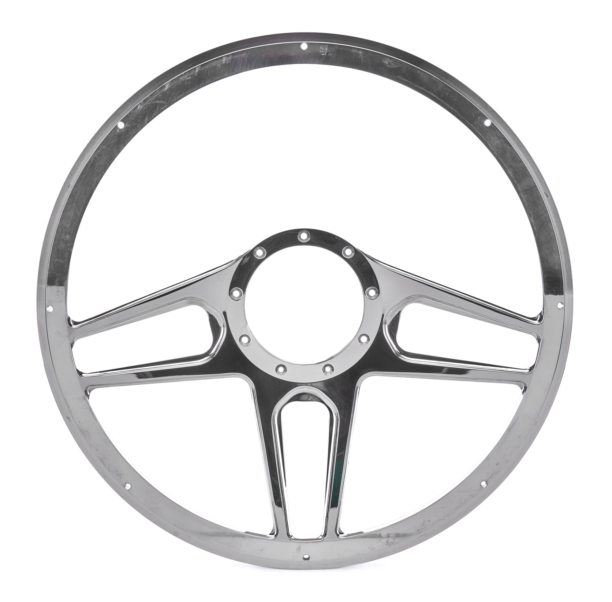 Steering Wheel 1/2 Wrap 15.5in Tec 5 Black Steering Wheels and Components Billet Specialties