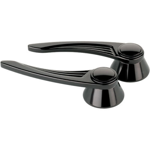 Black Door Handles Ball Milled GM/Ford 49-Up Door Handles/Pulls - Interior Billet Specialties