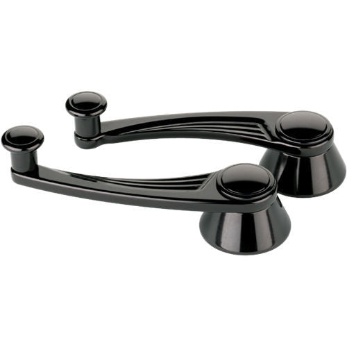 Black Window Crank Ball Milled GM/Ford 49-Up Window Cranks Billet Specialties