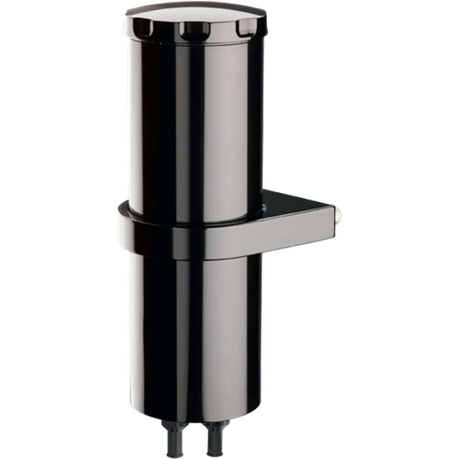 Overflow Tank 8.75in Smooth w/Bracket Black Overflow Tanks/Catch Cans and Components Billet Specialties