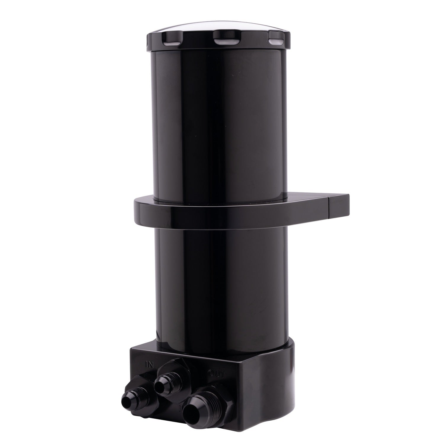 Hydroboost Power Steerin Reservoir w/Bkt Black Power Steering Reservoirs Billet Specialties