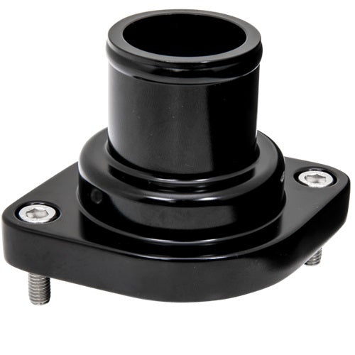 LS Thermostat Housing Straight Black Water Necks - Thermostat Housings Billet Specialties