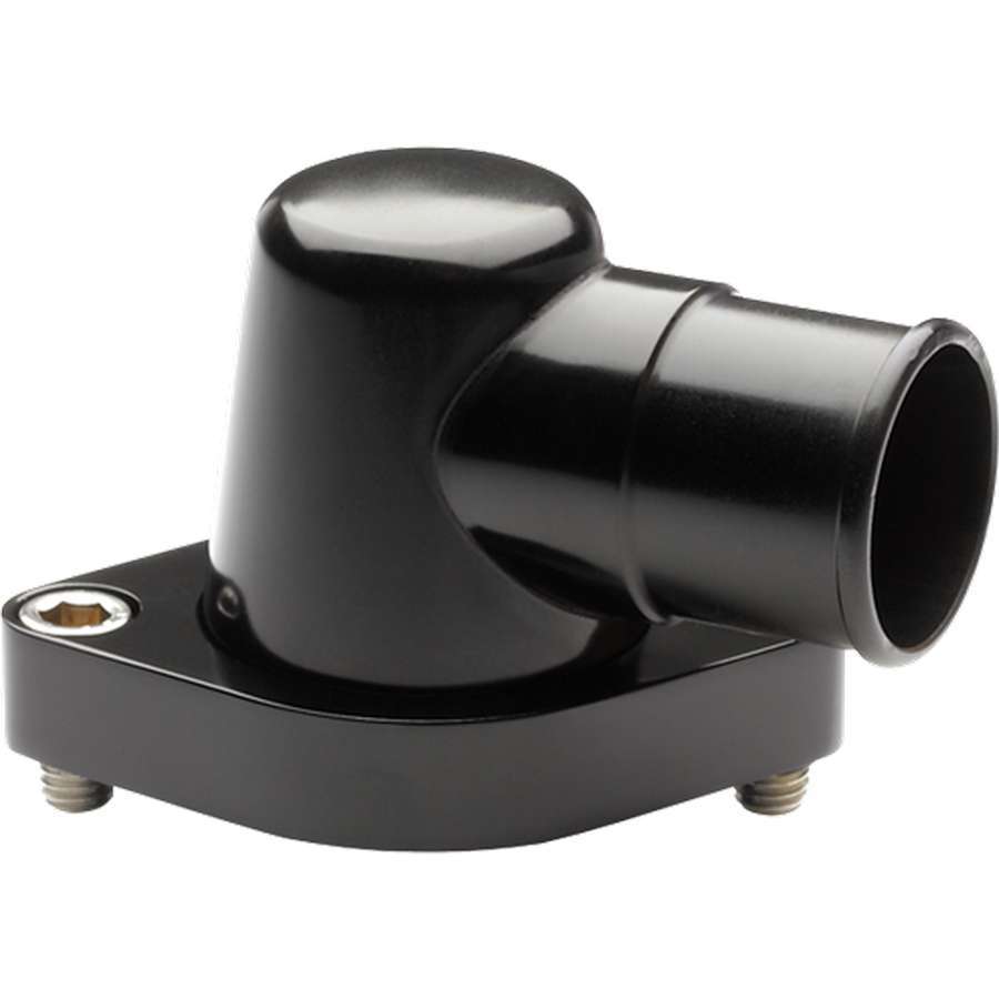 Black Chevy 0 Degree Water Neck Water Necks - Thermostat Housings Billet Specialties