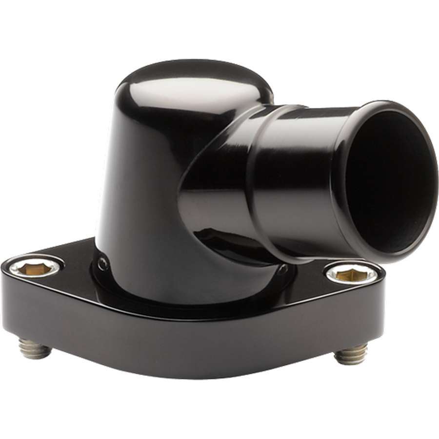 Black Chevy 15 Degree Water Neck Water Necks - Thermostat Housings Billet Specialties