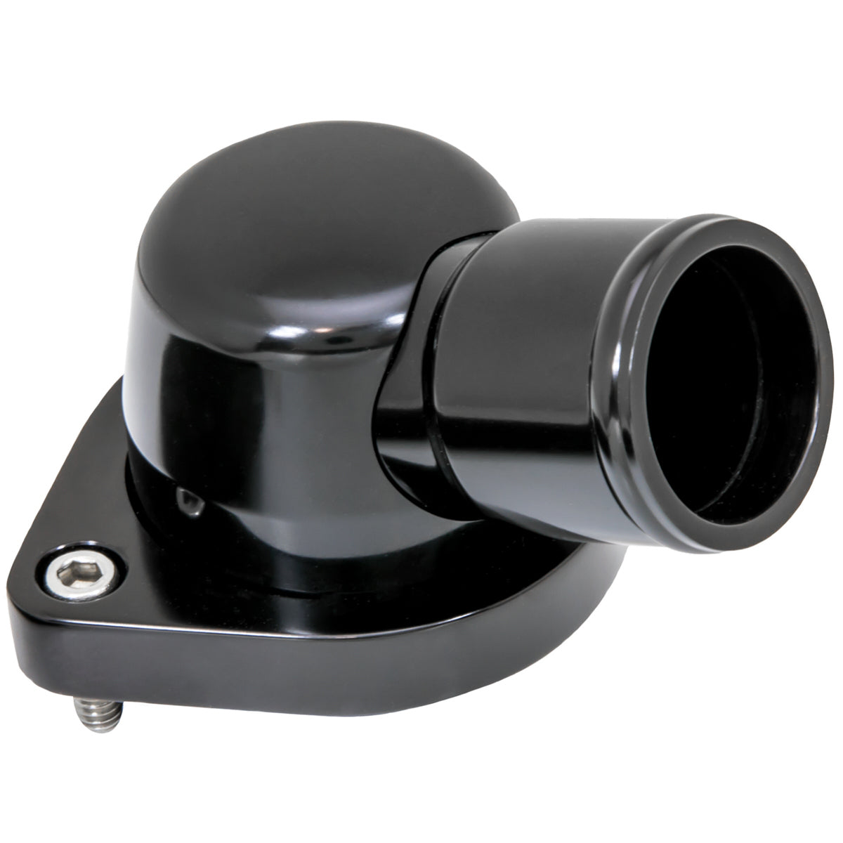 Thermostat Housing 15 Degree LS 10-Up Black Water Necks - Thermostat Housings Billet Specialties