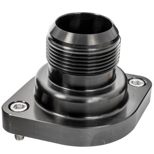 LS Thermostat Housing w/ 20AN Male Nipple Black Water Necks - Thermostat Housings Billet Specialties