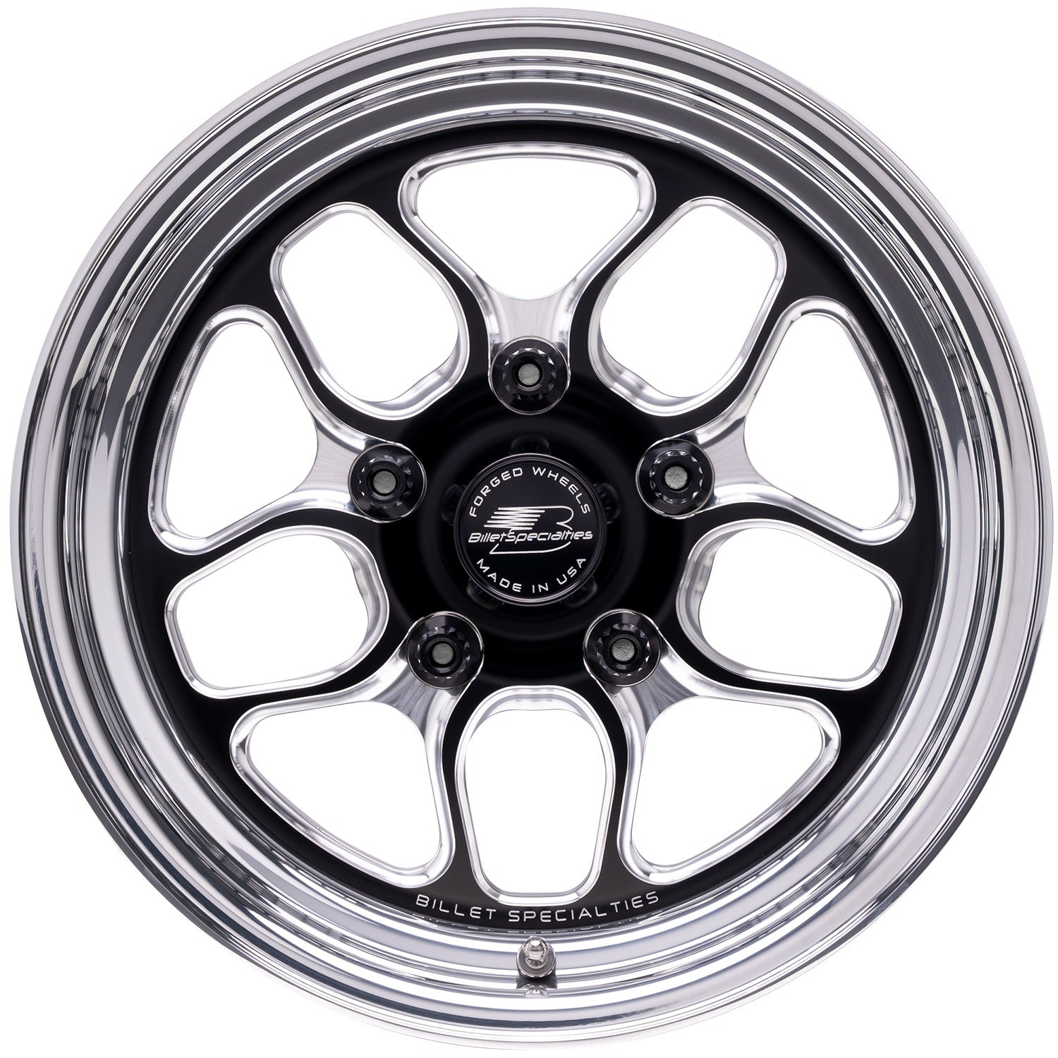 Win Lite Wheel Black 15x4 2.25 Backspace Wheels Billet Specialties