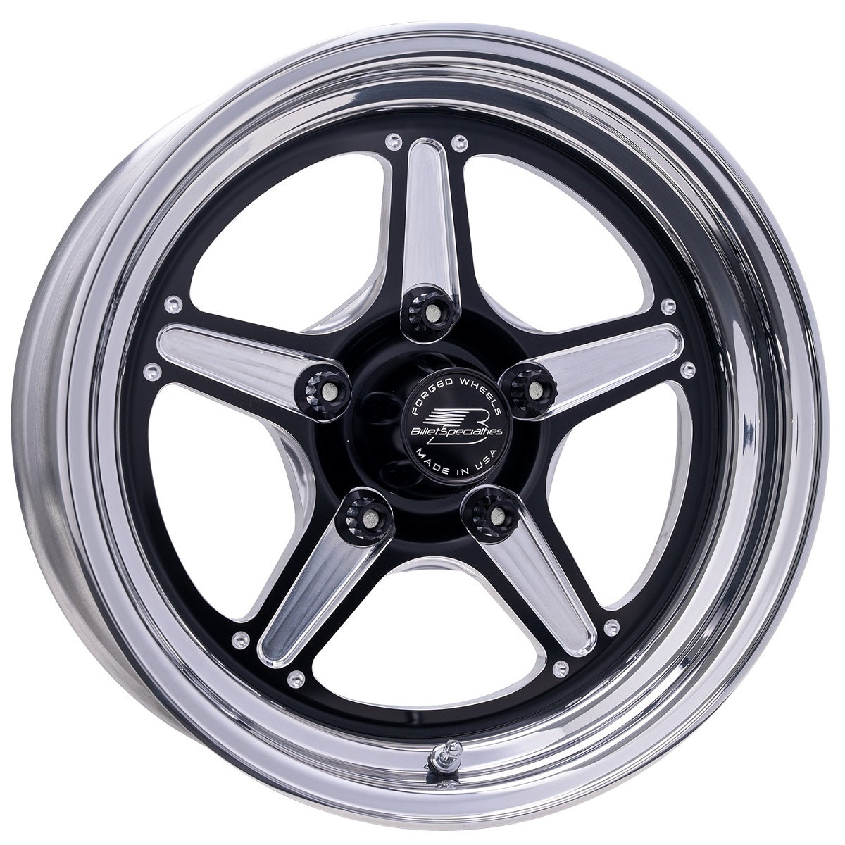 Street Lite Black Wheel 15X8 5.5IN BS Wheels Billet Specialties